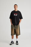 Box Fit Music Merch T Shirt, LCN BRA BLACK/TUPAC ME AGAINST THE WORLD - alternate image 2
