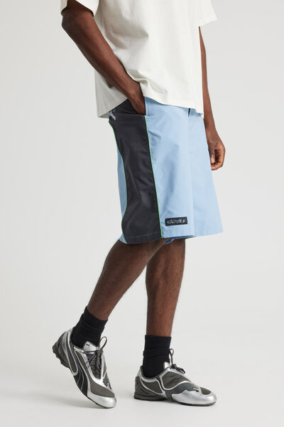 Half Half Panelled Boardshort, BLUE MIST/MERCURY