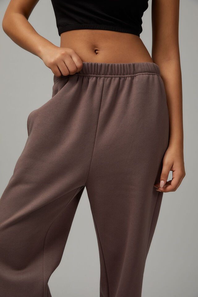 Super Slouchy Trackpant, PLUM TRUFFLE