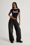 Low Rise Relaxed Jean, EXTREME BLACK WASH - alternate image 2