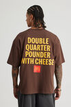 Mcdonalds Box Fit Tshirt, LCN MCD MUD/QUARTER POUNDER WITH CHEESE - alternate image 4