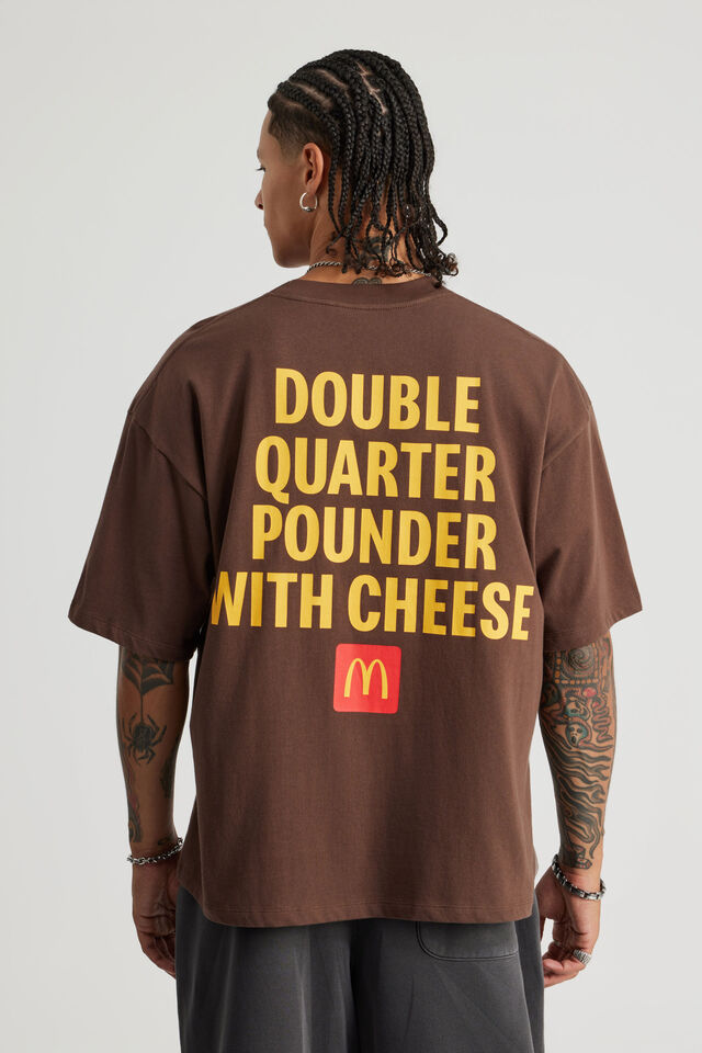 Mcdonalds Box Fit Tshirt, LCN MCD MUD/QUARTER POUNDER WITH CHEESE