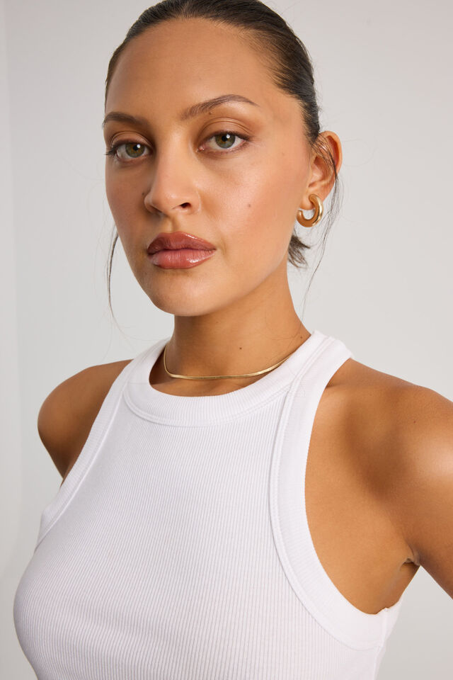 Harley Racer Tank, WHITE
