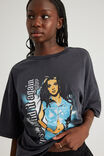 Oversized Music Merch Tee, LCN BRA WASHED BLACK/BRITNEY SPEARS OOPS - alternate image 2
