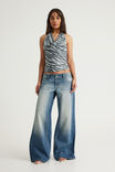 Cowl Neck Halter, ABSTRACT ZEBRA - example image 2