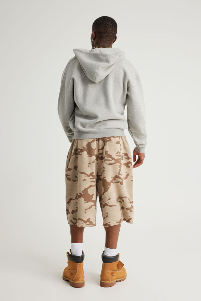 Authentics Baggy Track Short, MUTED CAMO