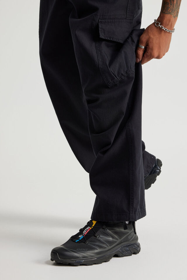 Notion Baggy Cargo Pant, WASHED BLACK