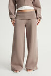 Wide Waistband Trackpant, MUSHROOM - example image 1