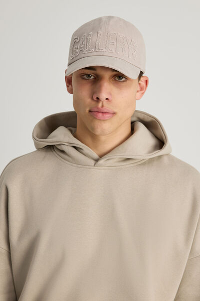 Open Gallery Applique Dad Cap, PEBBLE VANILLA W APPLIQUE