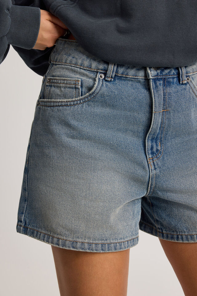 90 S Classic Denim Short, WASHED OUT BLUE