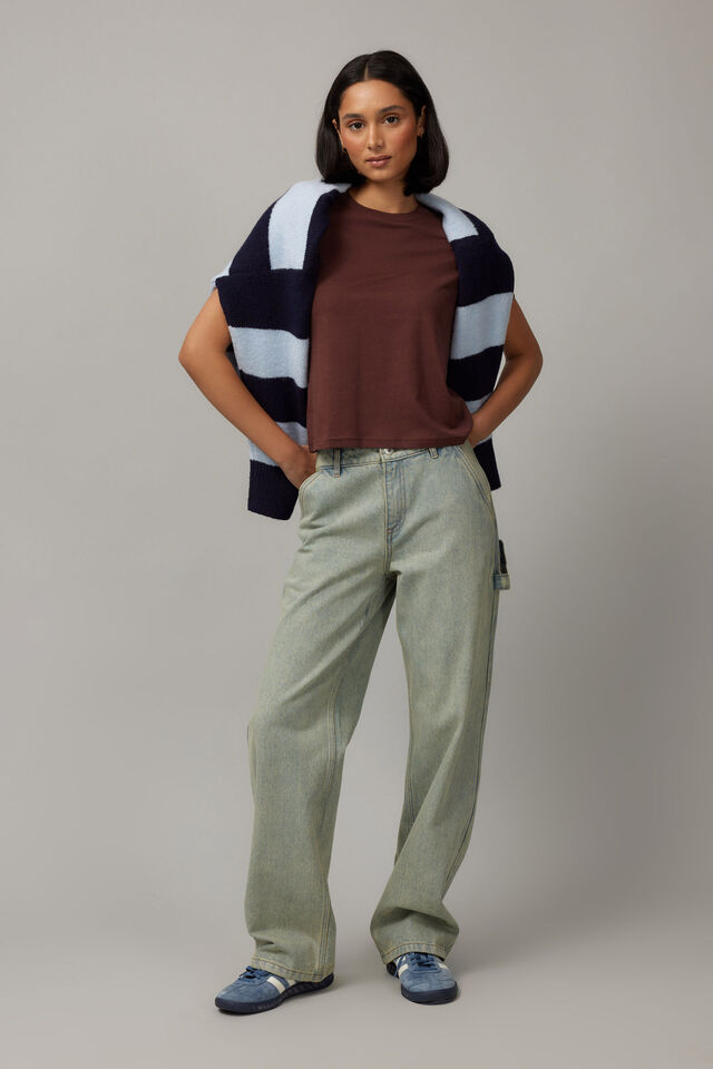 Mid Rise Carpenter Jean, VINTAGE BLUE