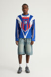 Notion Relaxed Baggy Denim Short, GRUNGEY BLUE - example image 5