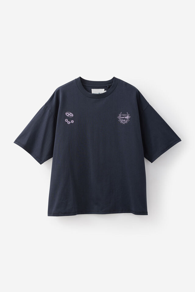 Open Gallery Box Fit Tshirt, OG SEAL/LILITH GALLERY STARS