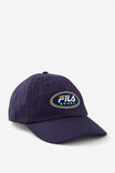 Lcn Fila Dad Cap Round Logo, LCN FILA ROUND SPORT LOGO NAVY - alternate image 1