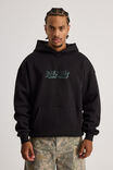 Half Half Hoodie, HH BLACK/HALF HALF HERITAGE - alternate image 3