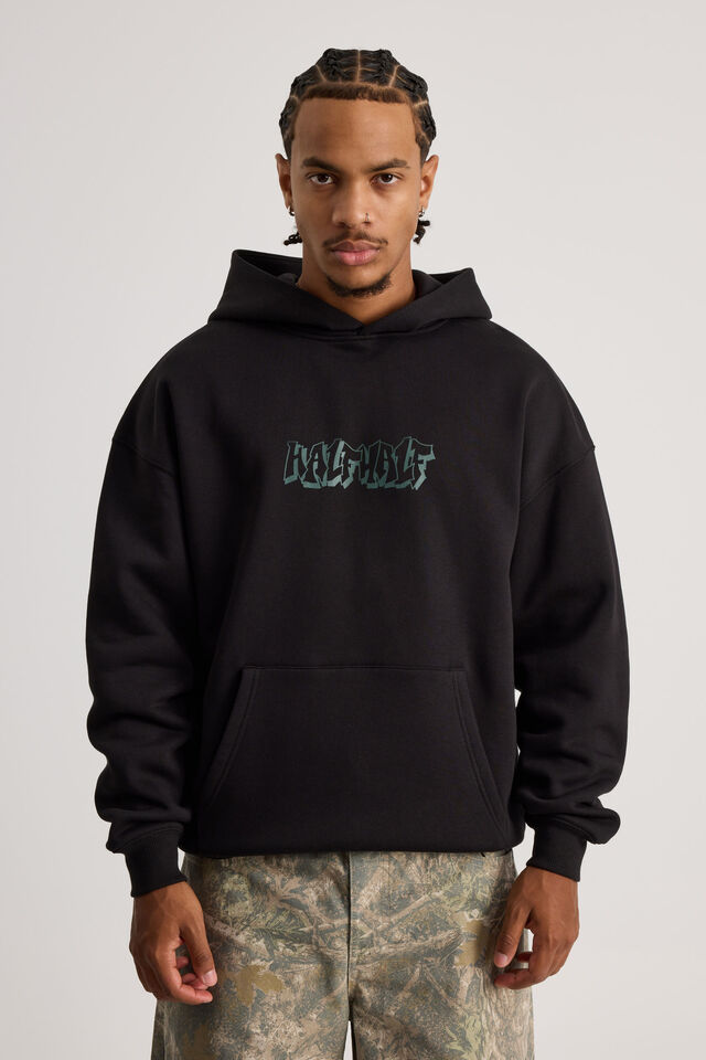 Half Half Hoodie, HH BLACK/HALF HALF HERITAGE