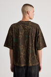 Notion Boxy Cropped Heavyweight Tshirt, NTN DARK CAMO/NOTION - alternate image 3
