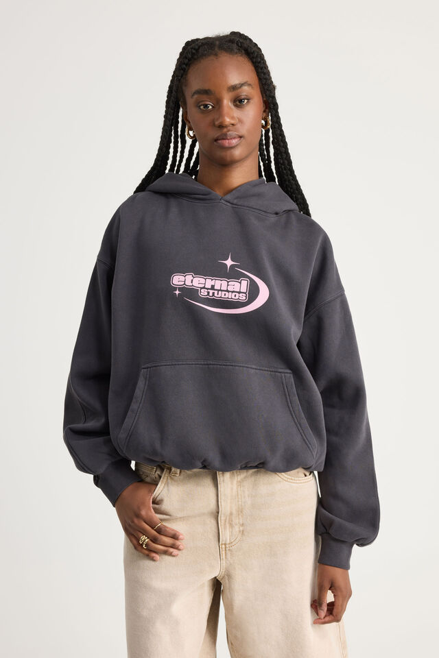 Chloe Hoodie, WASHED SLATE/ETERNAL
