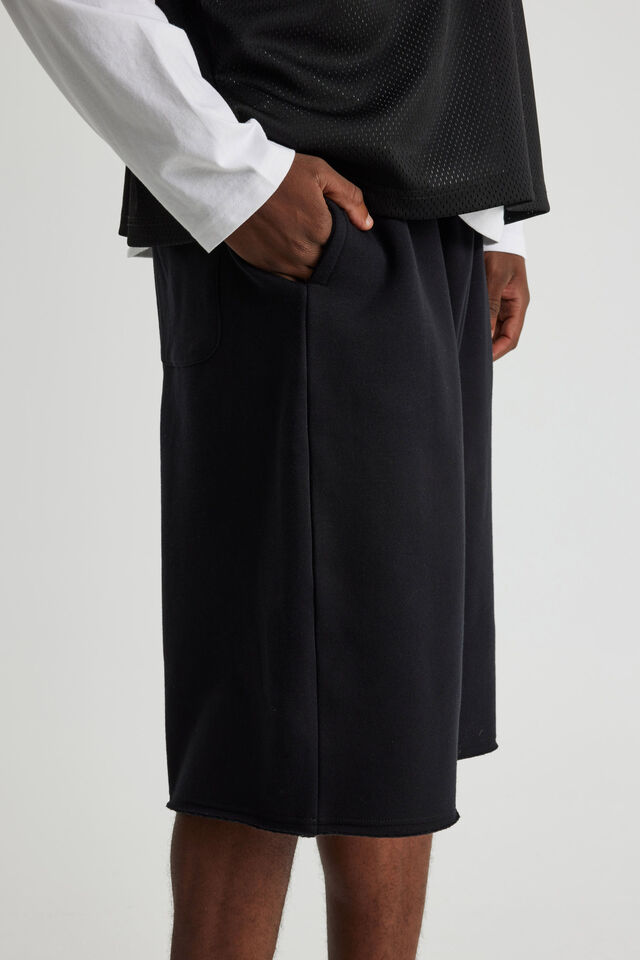 Baggy Track Short, BLACK