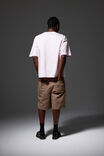 Half Half Classico Denim Short, WASHED BROWN CANVAS - alternate image 2