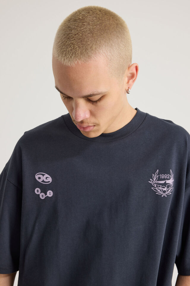 Open Gallery Box Fit Tshirt, OG SEAL/LILITH GALLERY STARS