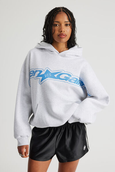 Open Gallery Hoodie, OG SILVER MARLE/RENEWAL