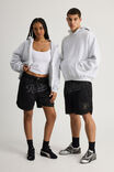 Nfl Basketball Short, LCN NFL BLACK/RAIDERS SCRIPT STEALTH - alternate image 2