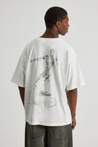 Marvel Box Fit Tshirt, LCN MAR CLOUD/SILVER SURFER
