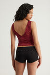 Lace V Neck Tank, SHIRAZ - example image 3