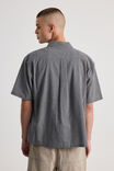 Half Half Short Sleeve Shirt, HH BLACK BLUE MICRO CHECK - alternate image 3