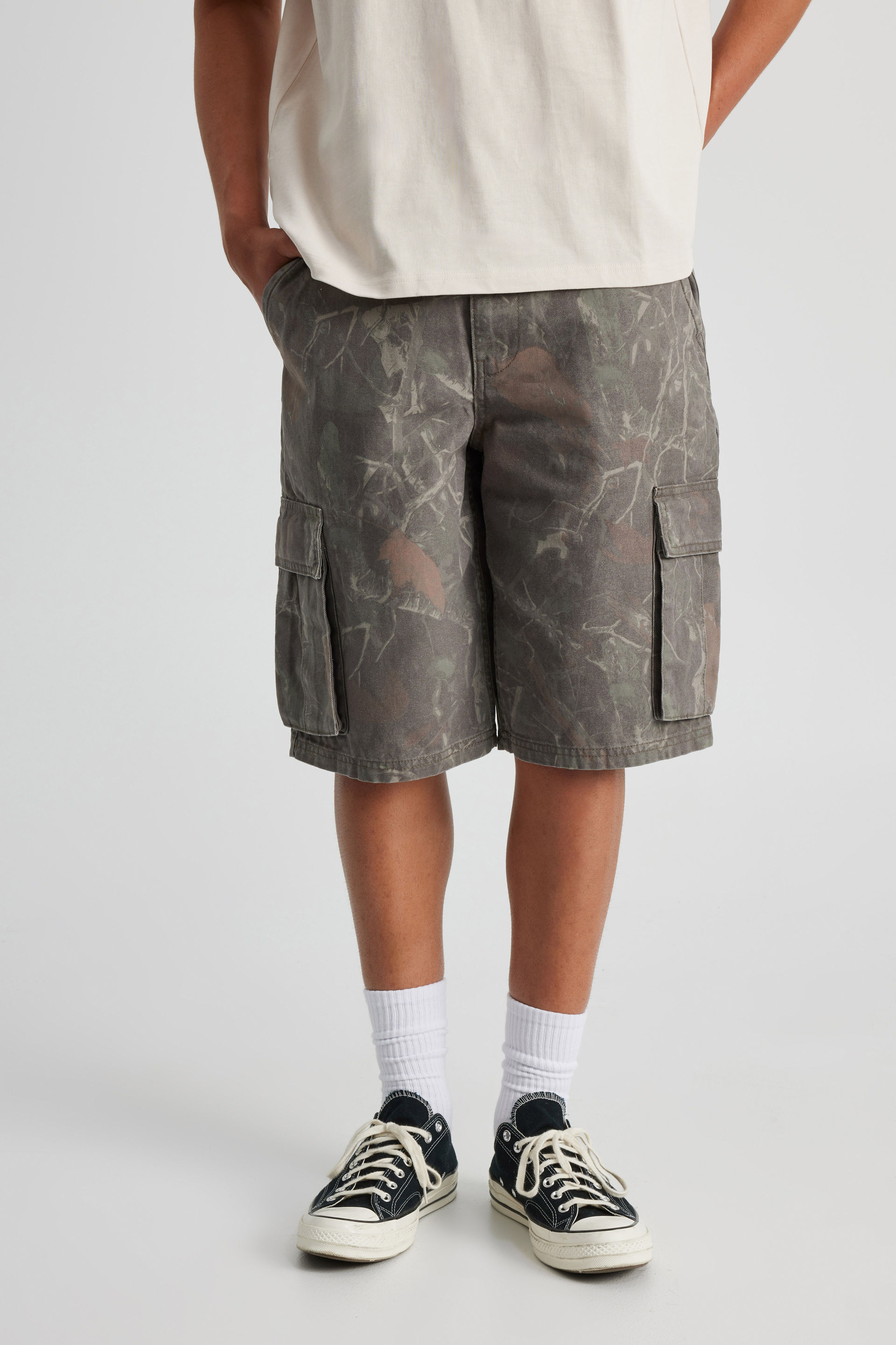 Half Half Baggy Cargo Short