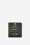 Social Bracelet Pack, GOLD - example image 2