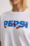 Lcn Pepsi Oversized Graphic Tee, LCN PEP WHITE/PEPSI CHERRY - alternate image 4
