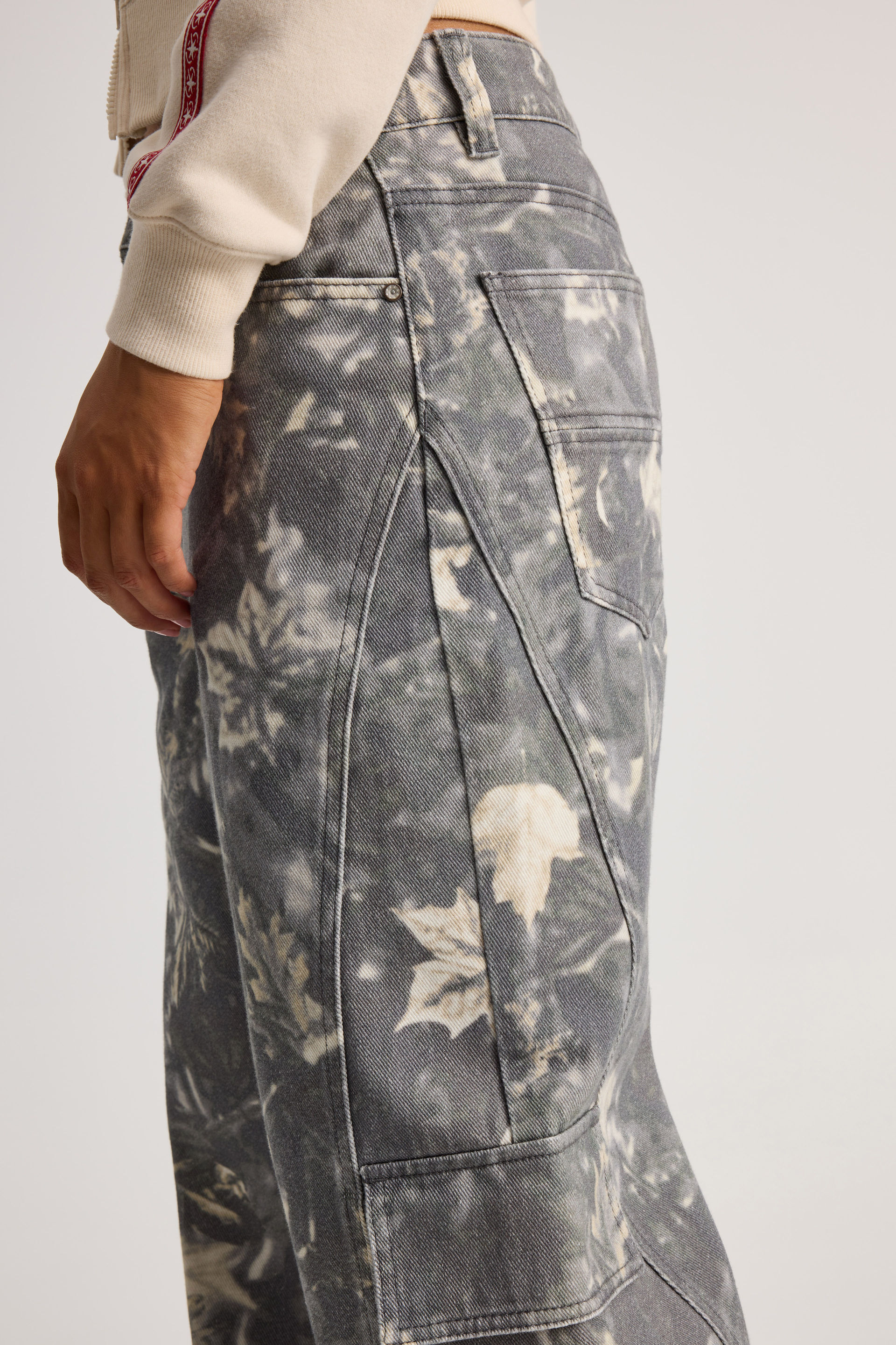 Mid Rise Cargo Jean