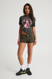 Music Merch Regular Tee, LCN BRA WASHED BLACK/OLIVIA HEART - alternate image 3