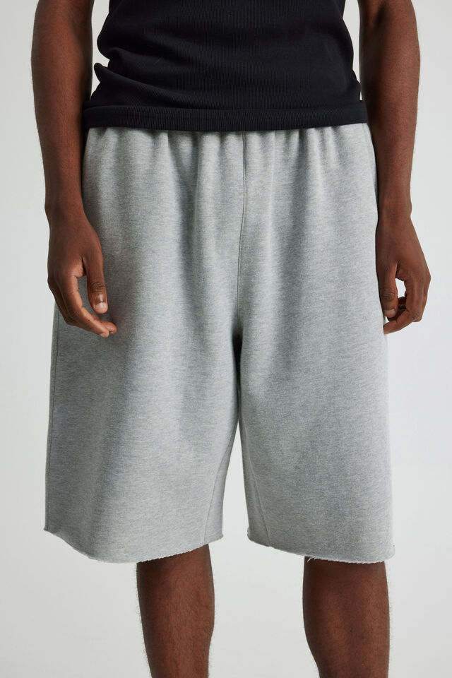 Baggy Track Short, GREY MARLE