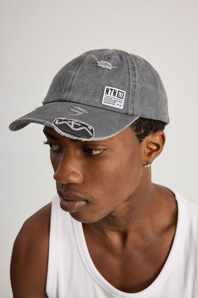 Notion Labs Idea Dad Cap, WASHED GREY EXPOSED BRIM