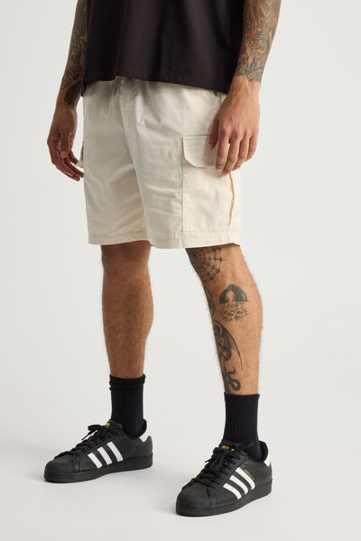 Pull On Cargo Short, IVORY