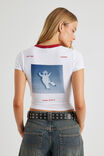 Lcn Billie Eilish Fitted Baby Tee, LCN BRA WHITE/BILLIE EILISH - alternate image 3
