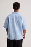 Open Gallery Boxy Cropped Short Sleeve Shirt, OG FRESH CHECK/TEXT - alternate image 3