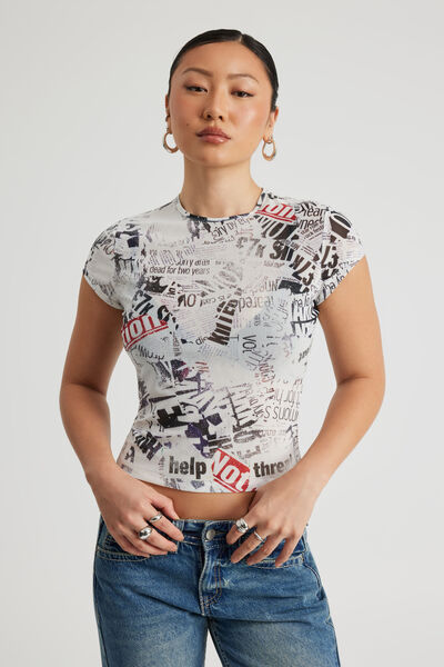 Mesh Tee, NEWSPAPER