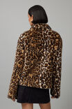 Leopard Faux Fur Jacket, LEOPARD PRINT - alternate image 5