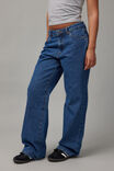 Mid Rise Straight Jean, MID BLUE - alternate image 2