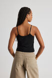 Sophia Mesh Cami, BLACK - alternate image 3