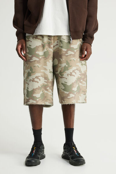 Authentics Baggy Track Short, WASHED SUMMER CAMO
