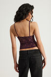 V Neck Cami, SYRAH LACE - example image 3