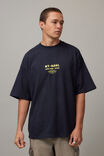 Half Half Heavyweight Box Fit Graphic Tshirt, HH NAVY BLAZER/NY HAUL - alternate image 3