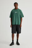 Half Half Heavyweight Box Fit Graphic Tshirt, HH WASHED GREEN/HALF HALF PILL - alternate image 2