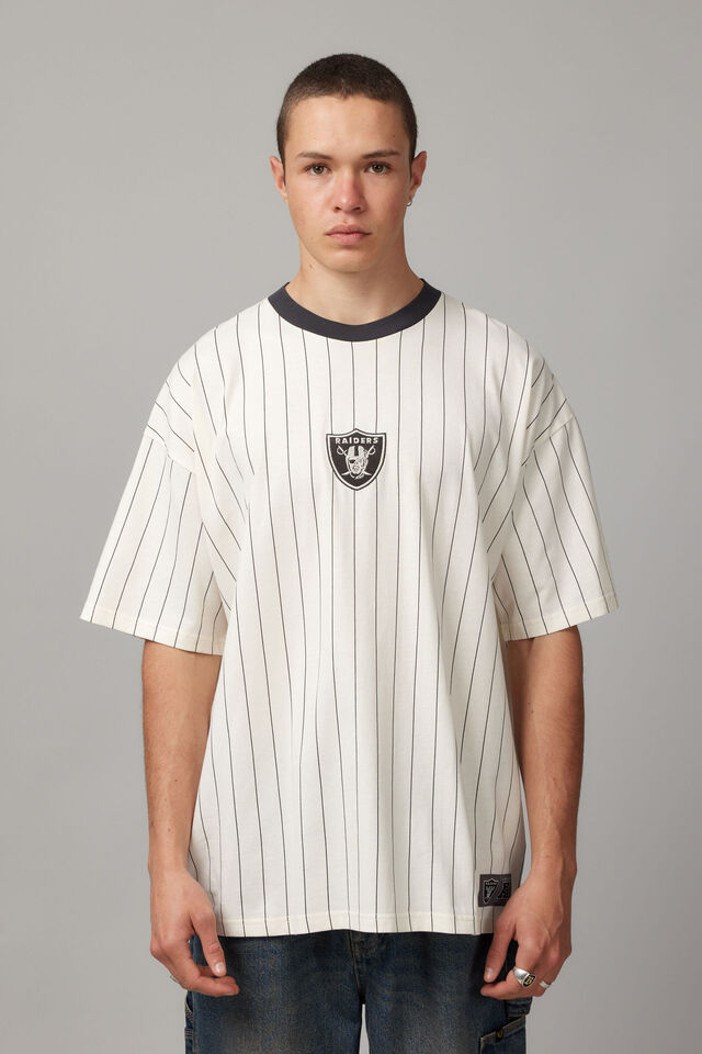 Oversized Nfl T Shirt, LCN NFL PINSTRIPE/RAIDERS