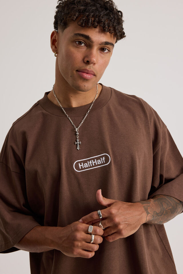 Half Half Heavyweight Box Fit Graphic Tshirt, HH BRACKEN/HALF HALF WIDE PILL